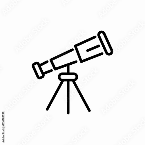 telescope device icon sign vector