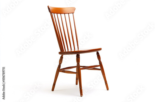 a wingback chair with high backrest and rolled arms