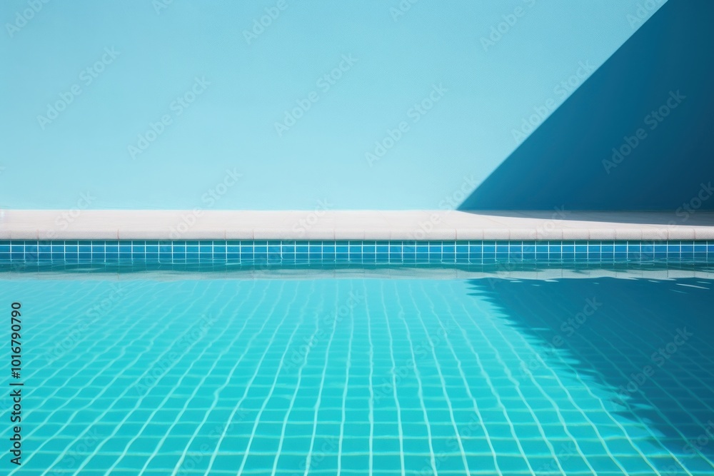 Obraz premium Underwater pool outdoors architecture refraction.