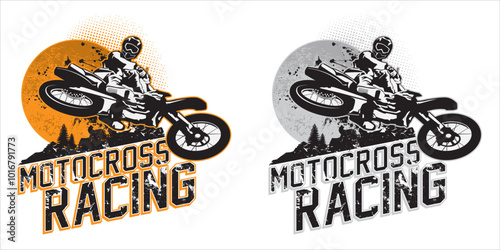 logo vector hobby racing motorcross motorcycle