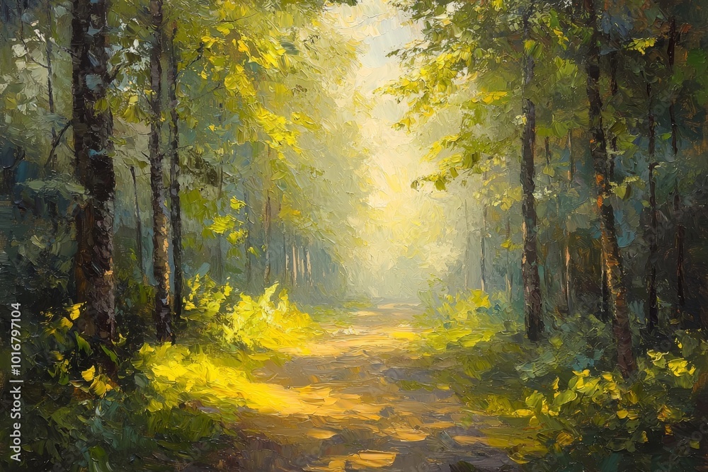 Abstract oil painting illustration background created with Generative AI