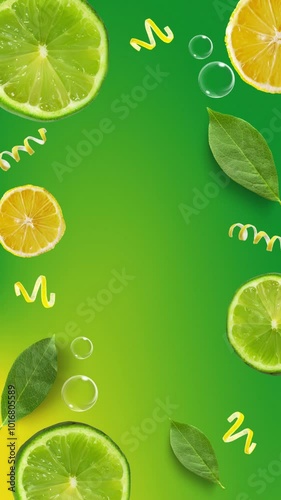 bebidas de limon arte publicitario