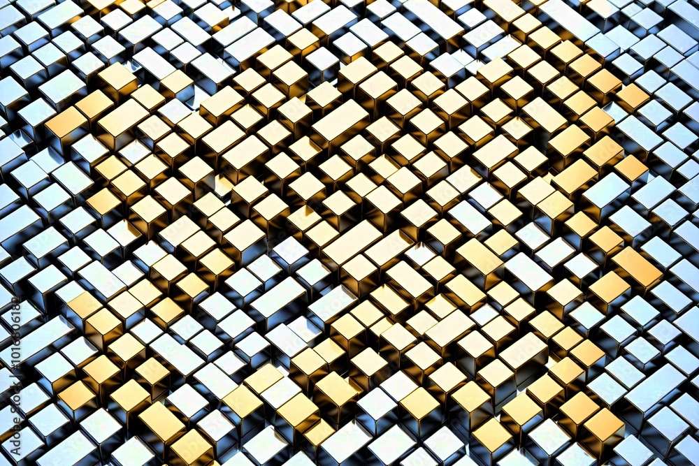 Fototapeta premium abstract gradient cubes surface background