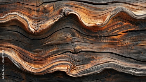 abstract wood texture with wave