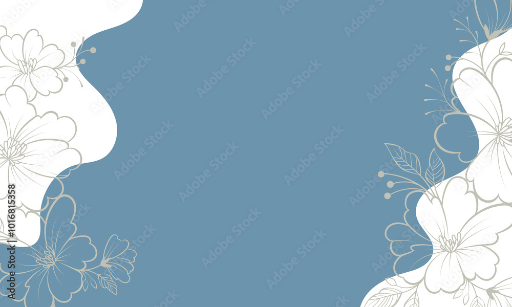 Sweet pastel floral border frame poster background Sweet pastel floral border frame poster background
