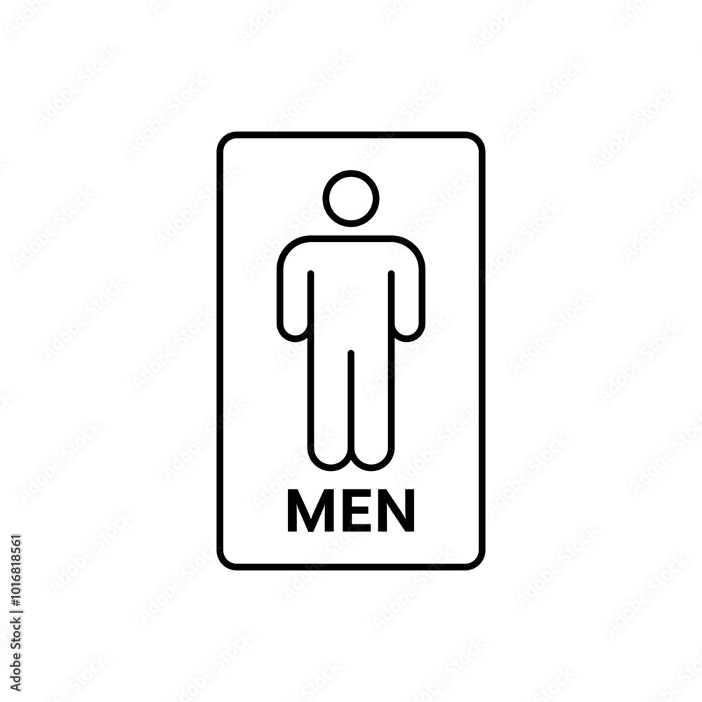 Minimalist Restroom or toilet Icon, Clean and Simple Designs Minimalist Restroom or toilet Icon, Clean and Simple Designs