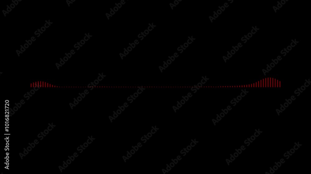 audio waveform spectrum animation on black back ground. audio waveform spectrum animation on black back ground.