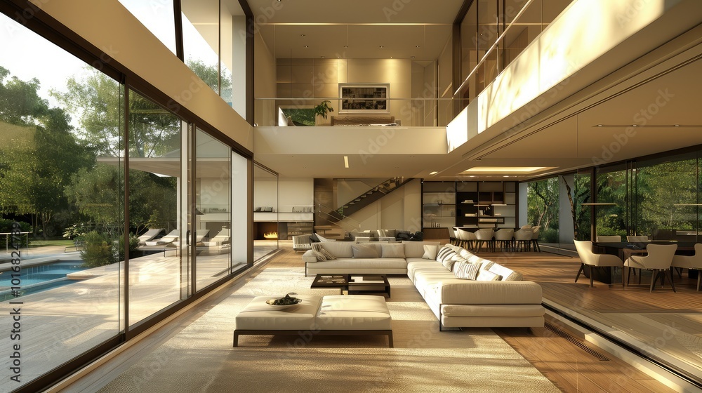 Contemporary Home. Modern Interior Design Background Contemporary Home. Modern Interior Design Background