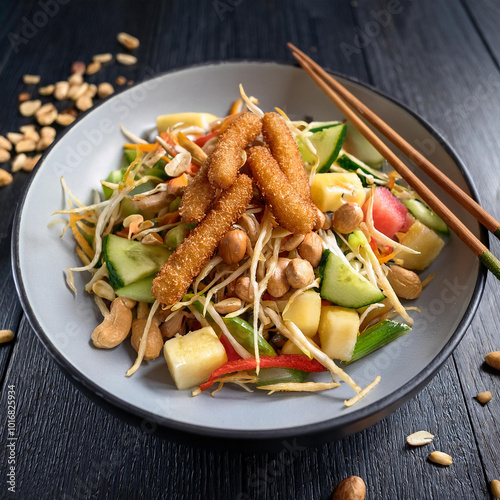 angy Rojak Traditional Fruit Vegetable Salad photo