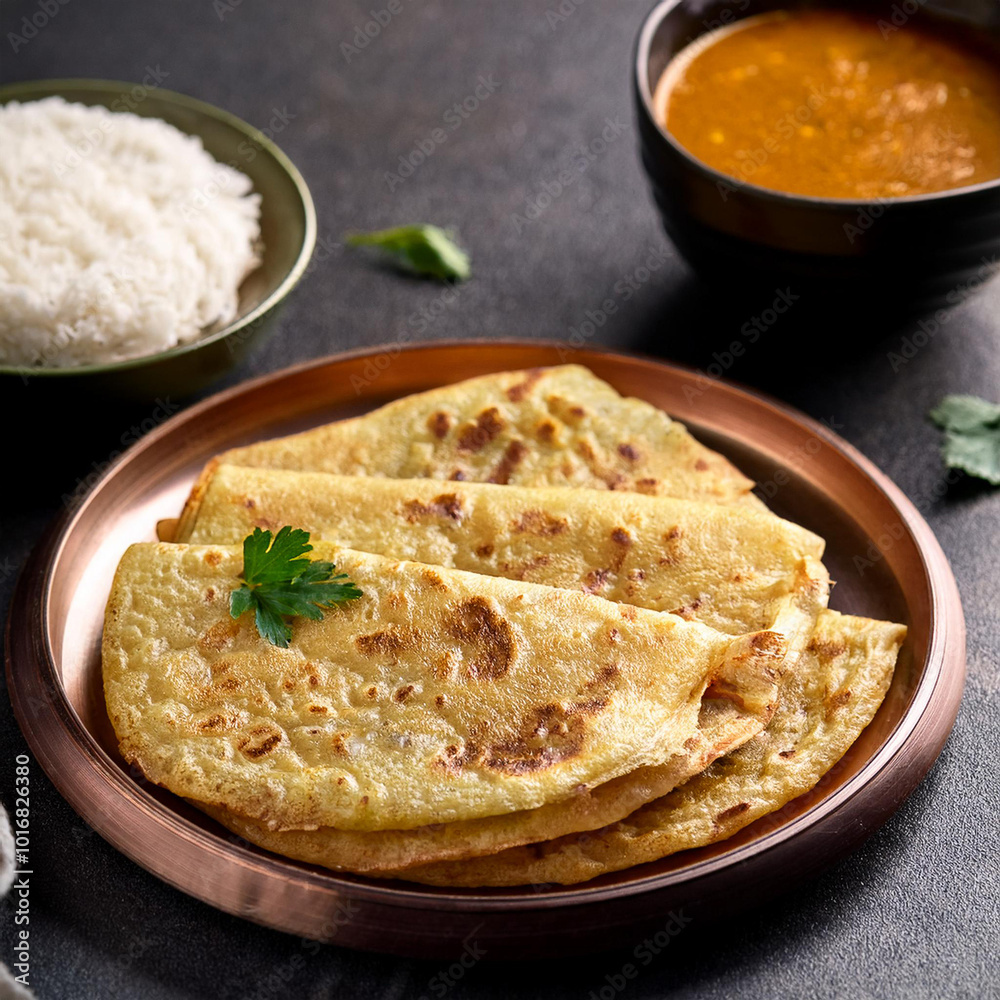 Crispy Roti Prata Delicious South Indian Delight Crispy Roti Prata Delicious South Indian Delight