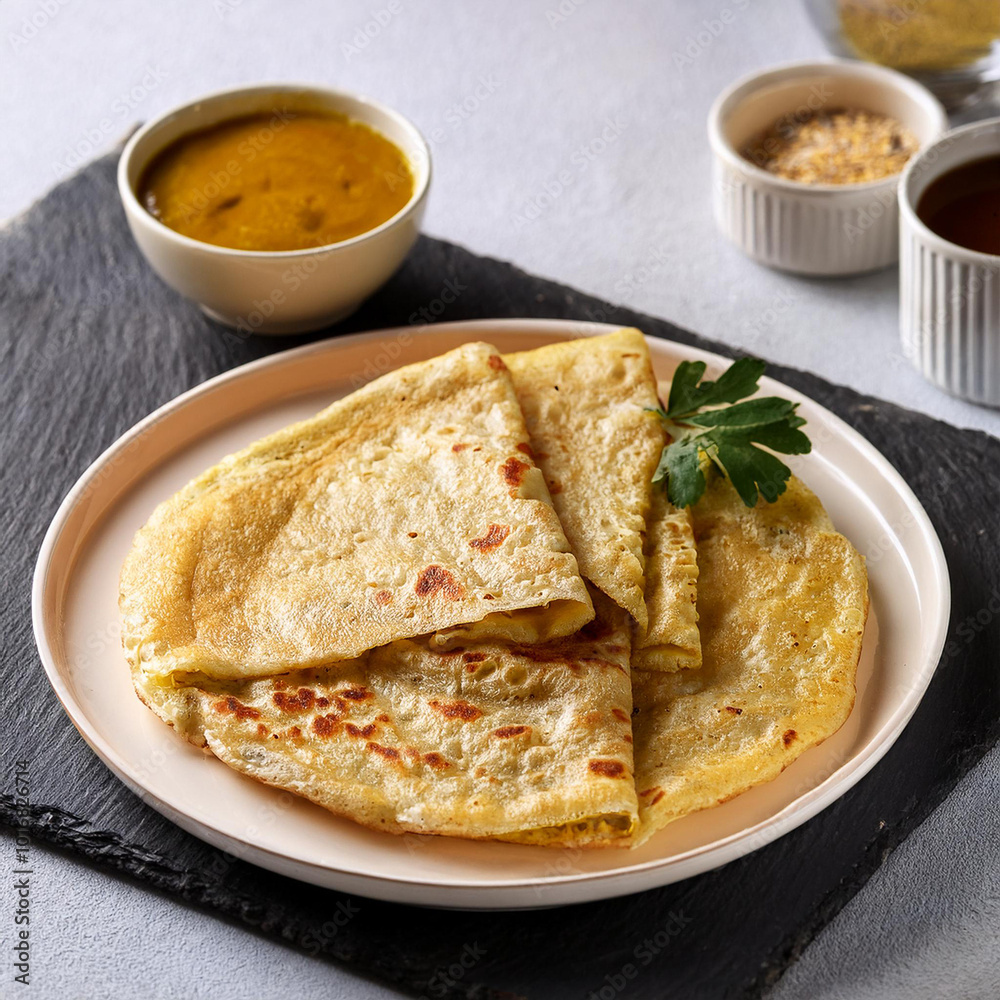 Crispy Roti Prata Delicious South Indian Delight Crispy Roti Prata Delicious South Indian Delight