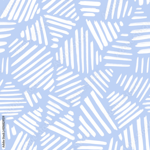 Abstract Organic Shapes Seamless Pattern. Pastel boho background in minimalist mid century style. Perfect seamless print for home decor.