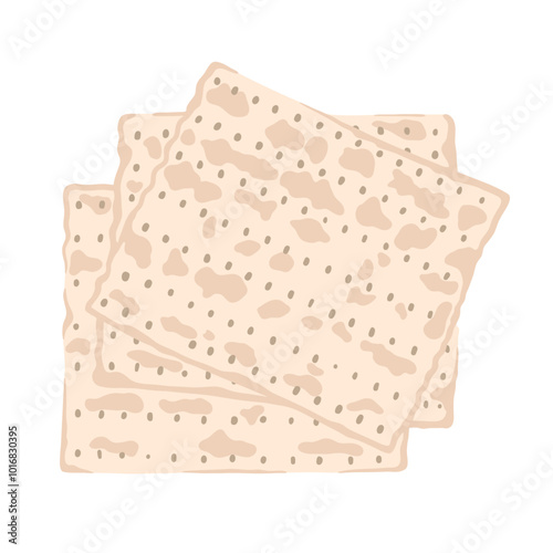 Jewish traditional flat bread matzah