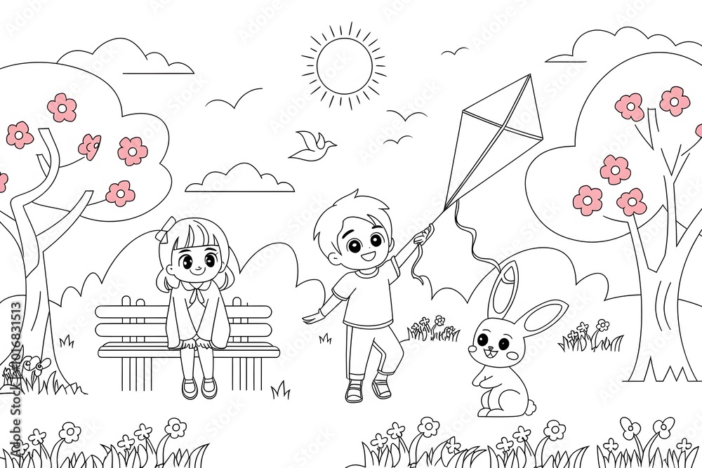 Fototapeta premium Colorbook Page