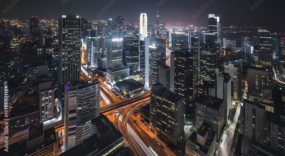 Obraz premium city at night
