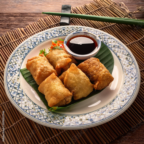 Crispy Ngoh Hiang Five Spice Meat Roll photo