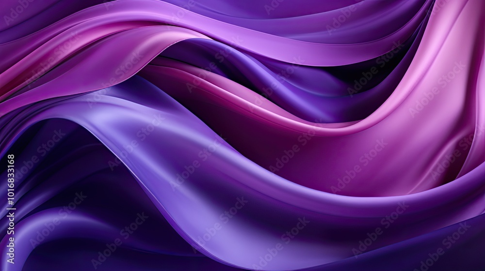 Flowing purple waves creating a luxurious and dynamic abstract background Flowing purple waves creating a luxurious and dynamic abstract background