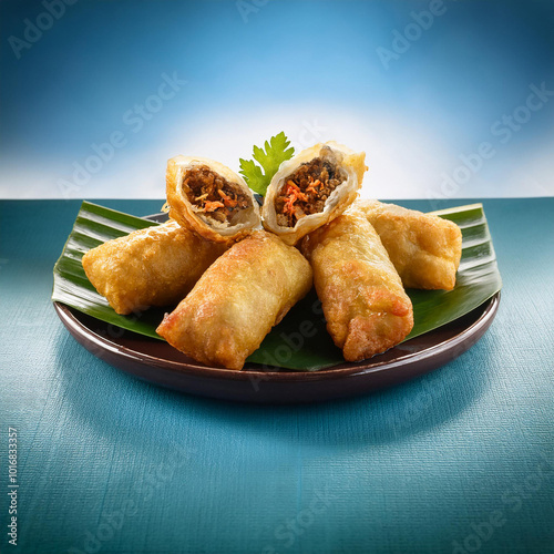 Crispy Ngoh Hiang Five Spice Meat Roll photo