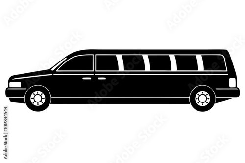 Limo Silhouette vector illustration