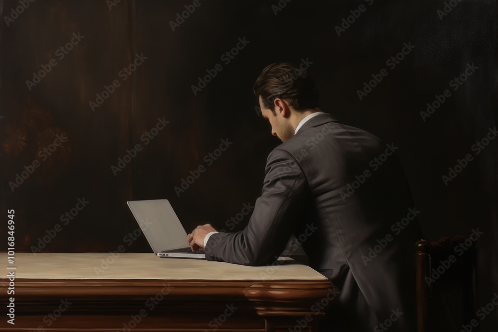 Businessman laptop furniture computer. Businessman laptop furniture computer.