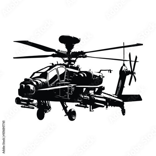 Attack Helicopter in Combat