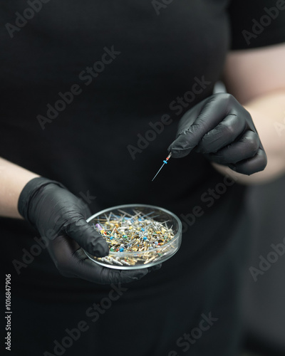 Bilde på lerret Instrument for Endodontic cleaning root canals of tooth