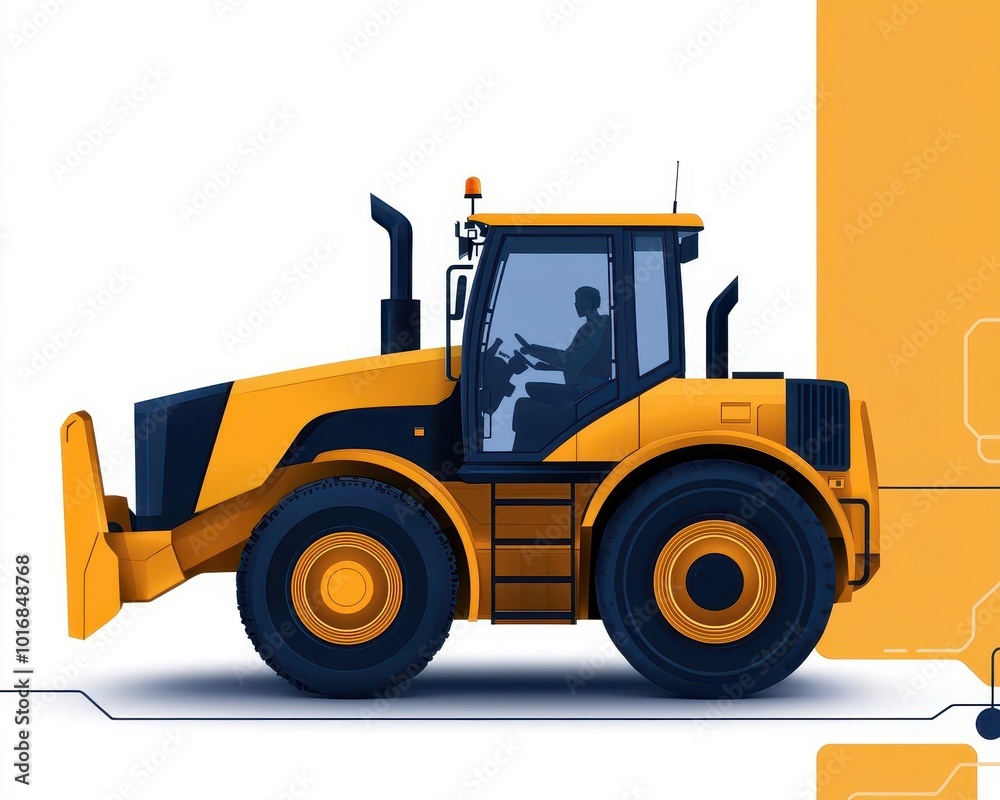 Loader equipped with AI-controlled adaptive suspension, optimizing ...
