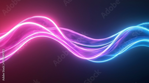 Vibrant Neon Sparks in High-Energy Flow - Futuristic Glowing Lines with Striking Contrast for Dynamic Backgrounds