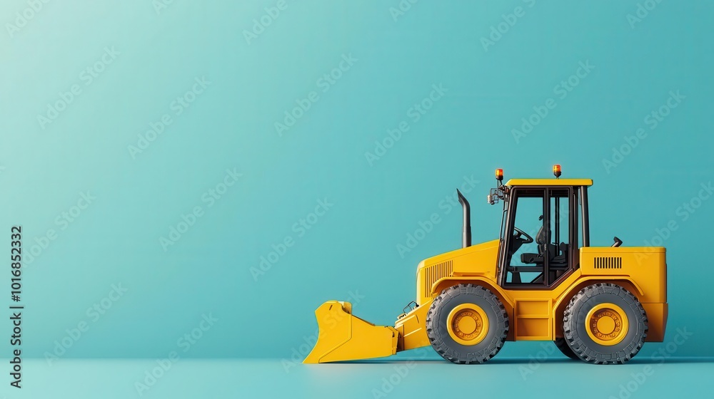 Autonomous loader with integrated AI diagnostics, offering real-time maintenance alerts to operators, AI diagnostics loader, Efficient, smart, modern