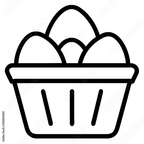 basket with eggs