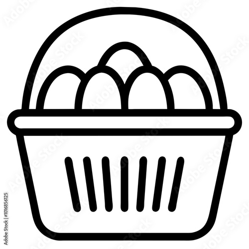 basket with eggs
