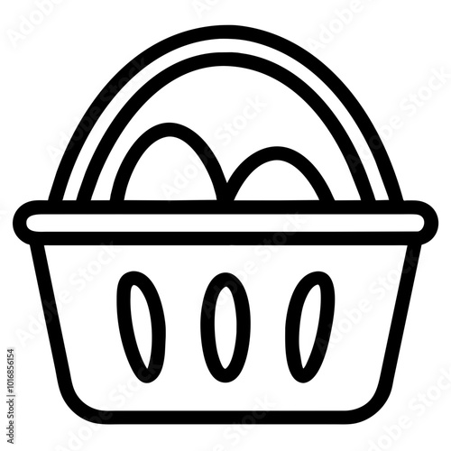 basket with eggs