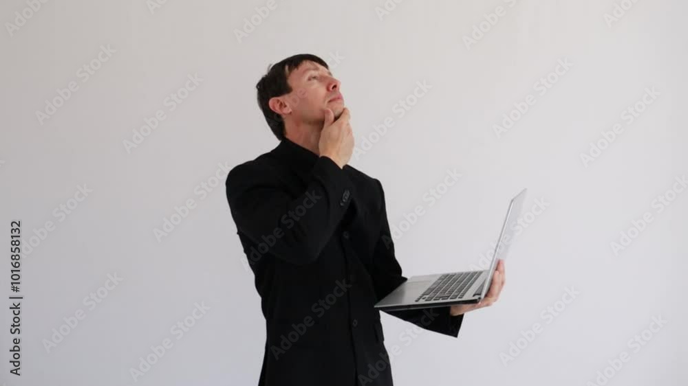 homem de negócios com computador portatil homem de negócios com computador portatil