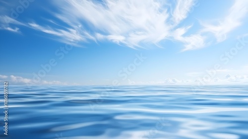 Wallpaper Mural Serene Seascape at Dusk - Dreamlike Reflection of Sky and Sea Infinite Horizon Evokes Calmness and Tranquility in Nature Torontodigital.ca