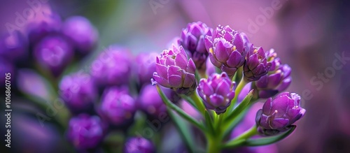 Macro Shot Of A Purple Flower Bud