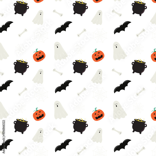 Halloween Pattern transparent
