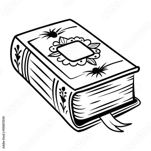 A drawing style icon of a journal 