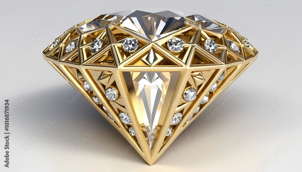 Fototapeta premium diamond isolated on white