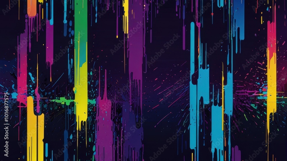 Obraz premium abstract colorful background with splashes