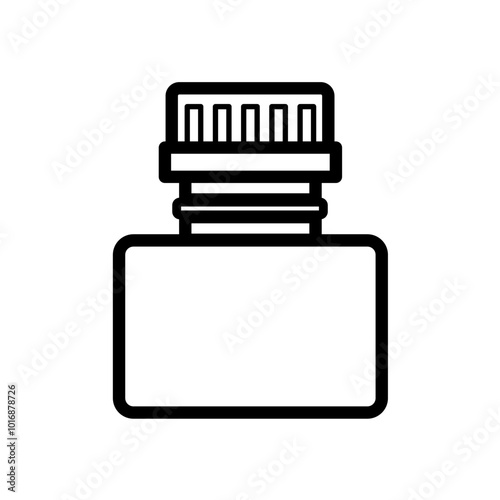 drawing ink, ink bottle - vector icon
