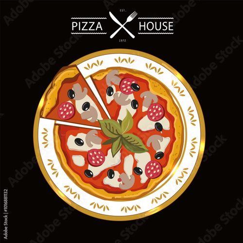 Vector illustration Pizza