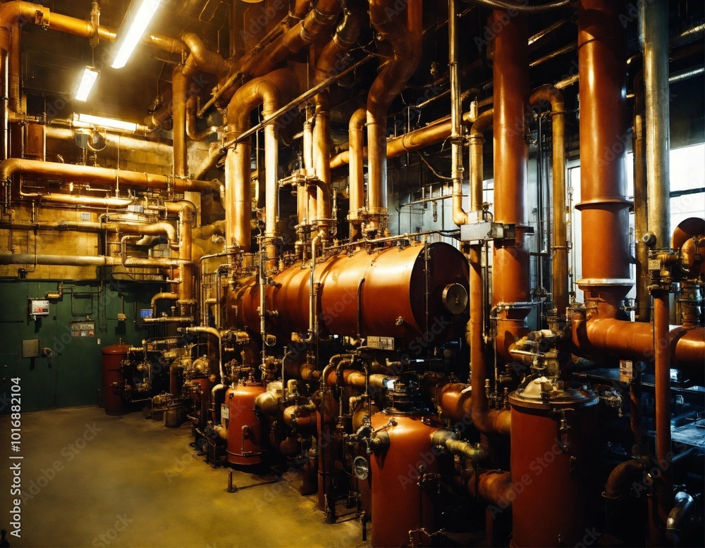 Factory interior, AI generated Factory interior, AI generated