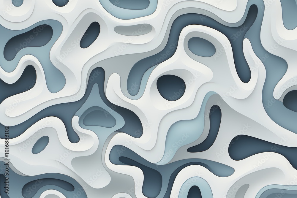 Sleek modern map design with rounded corners and metallic grey finish for contemporary style