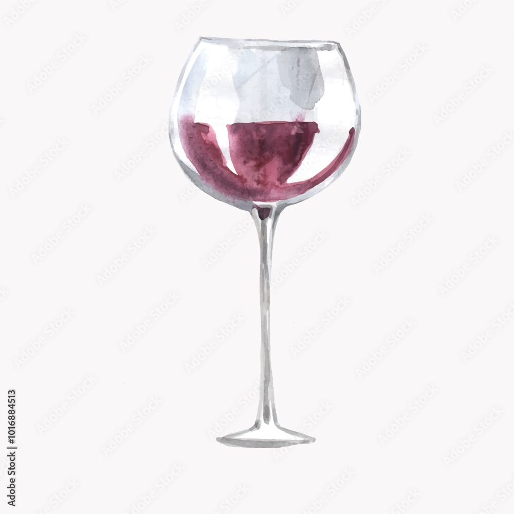 Vector illustration of a glass of wine Vector illustration of a glass of wine