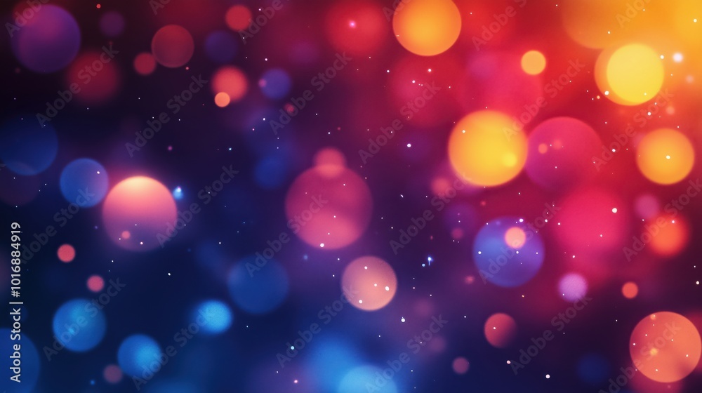Colorful bokeh background with vibrant circles and lights Colorful bokeh background with vibrant circles and lights