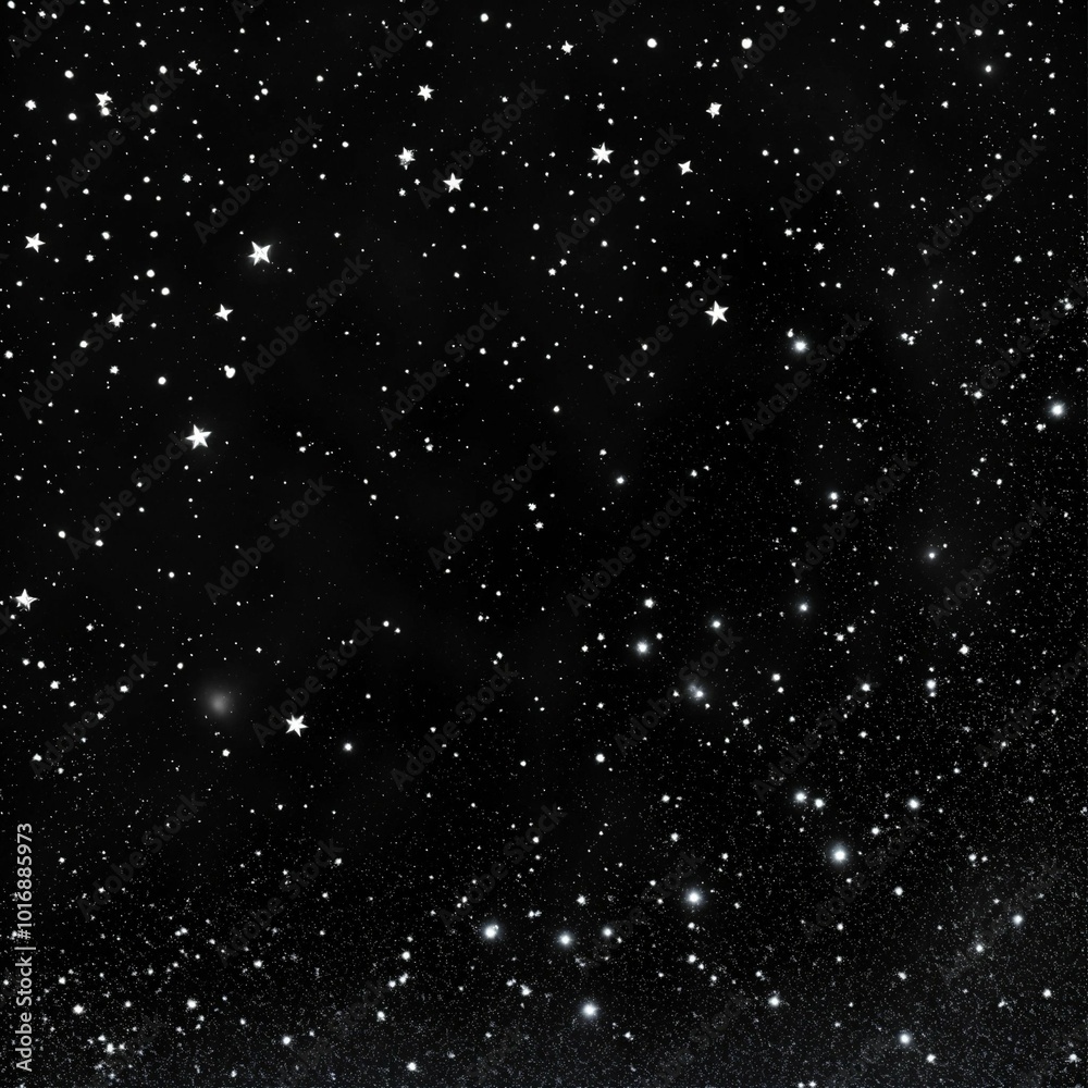 Obraz premium Starry night sky, AI generated illustration