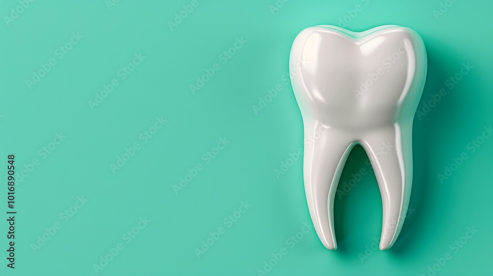A glossy tooth icon set against a bright teal background, Ideal for dental-related projects, educational materials, or health blogs, emphasizing oral hygiene and dental care, A glossy tooth icon set against a bright teal background, Ideal for dental-related projects, educational materials, or health blogs, emphasizing oral hygiene and dental care,