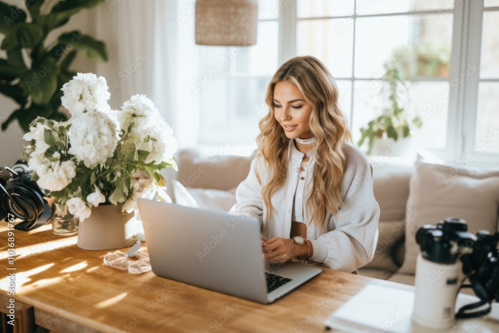Influencer computer laptop entrepreneur. Influencer computer laptop entrepreneur.