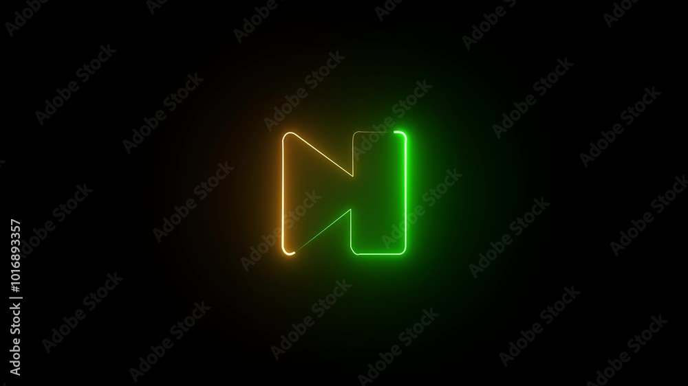 Bright neon ui ux icon on the speaker. Glowing speaker sign on black backdrop. Bright neon ui ux icon on the speaker. Glowing speaker sign on black backdrop.
