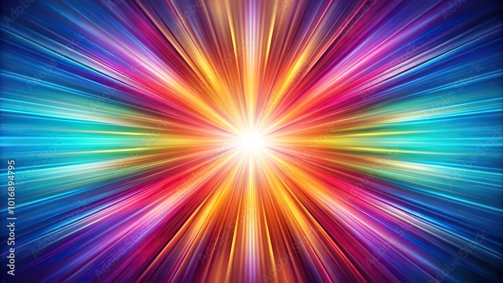 Fototapeta premium Abstract gradient background emanating from central point